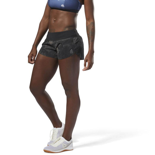 CrossFit Knitted Waistband Shorts- Stone Camo