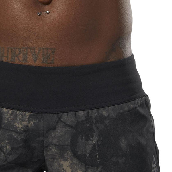 CrossFit Knitted Waistband Shorts- Stone Camo