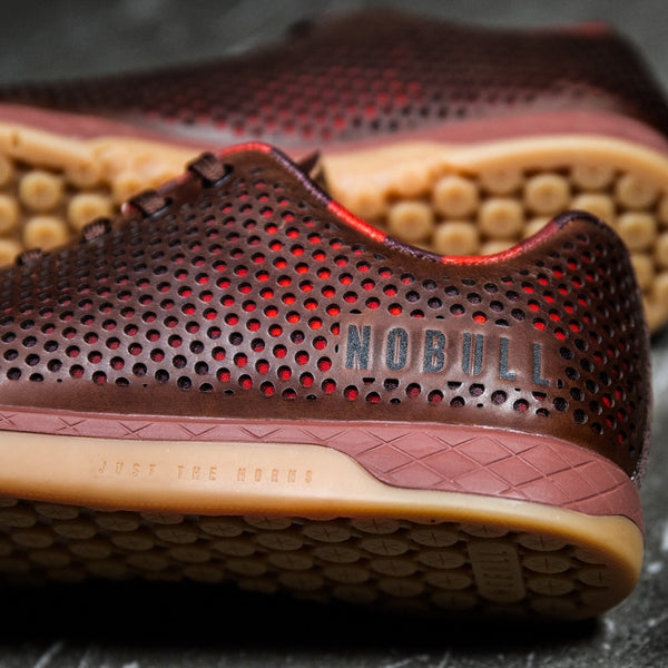 Coffee Leather Trainer