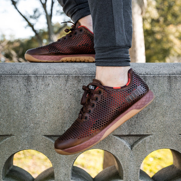 Coffee Leather Trainer