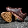 Coffee Leather Trainer