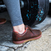 Coffee Leather Trainer