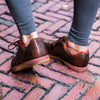 Coffee Leather Trainer