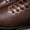 Coffee Leather Trainer