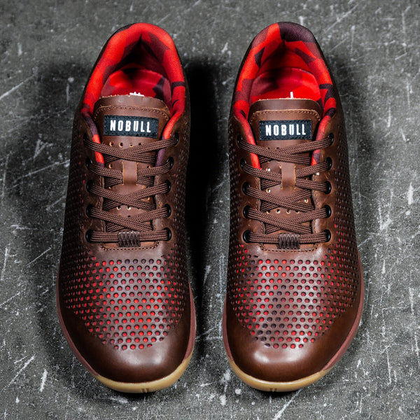 Coffee Leather Trainer