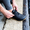 Black Gum Leather Trainer