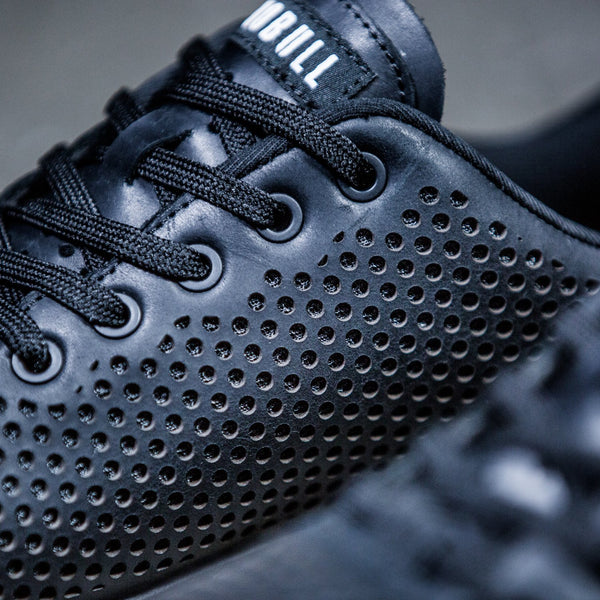 Black Gum Leather Trainer