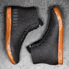 High-Top Black Heather Orange Trainer