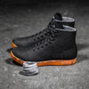 High-Top Black Heather Orange Trainer