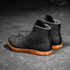 High-Top Black Heather Orange Trainer