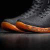 High-Top Black Heather Orange Trainer