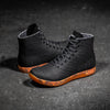 High-Top Black Heather Orange Trainer