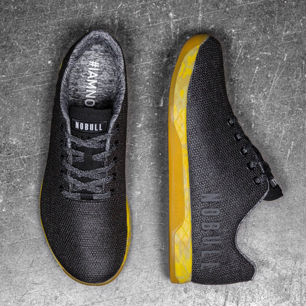 Black Heather Yellow Trainer