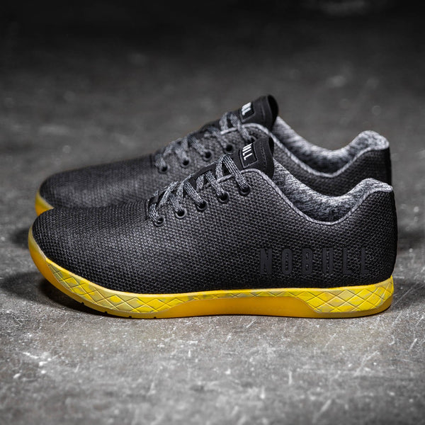 Black Heather Yellow Trainer