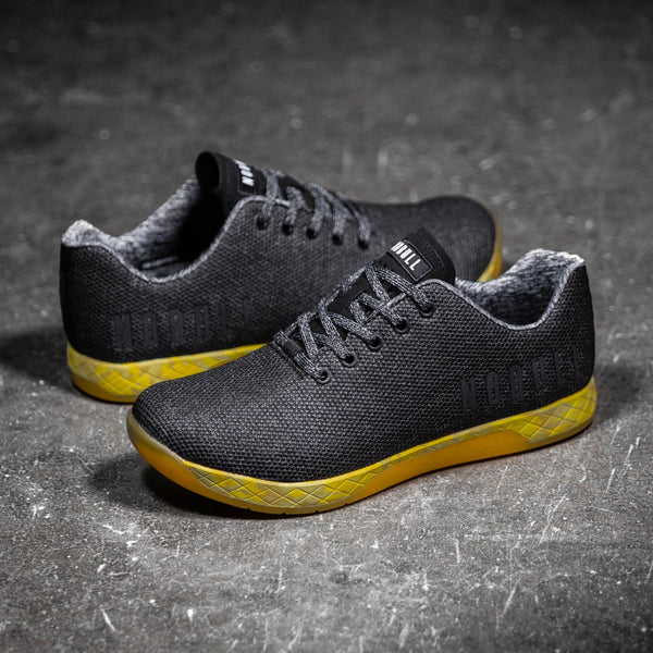 Black Heather Yellow Trainer