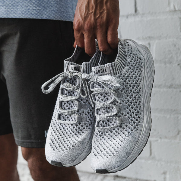 Cool Grey Knit Runner