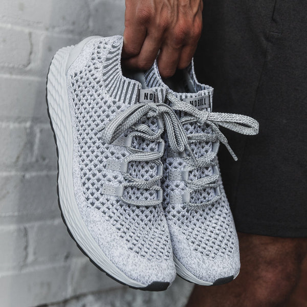 Cool Grey Knit Runner