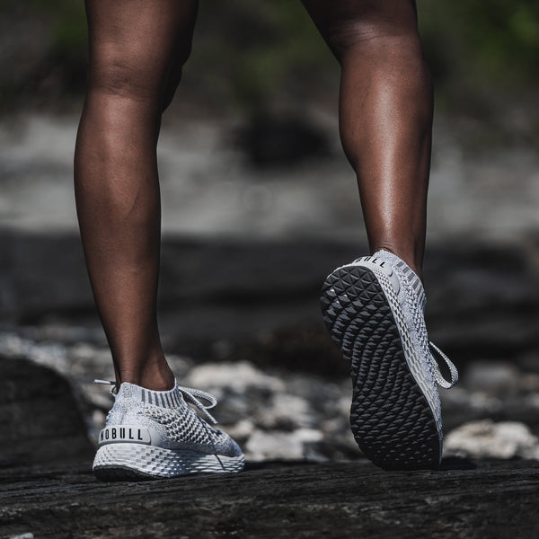 Cool Grey Knit Runner