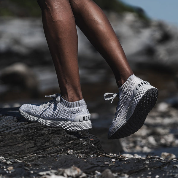 Cool Grey Knit Runner