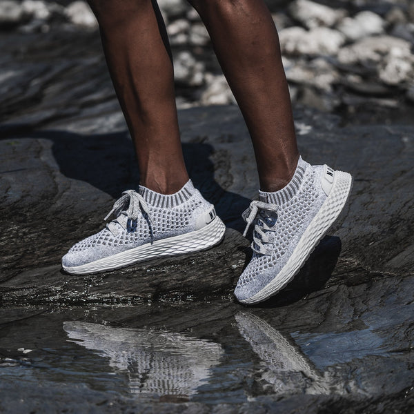 Cool Grey Knit Runner