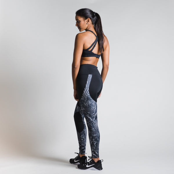 Power Flutter Printed Tights