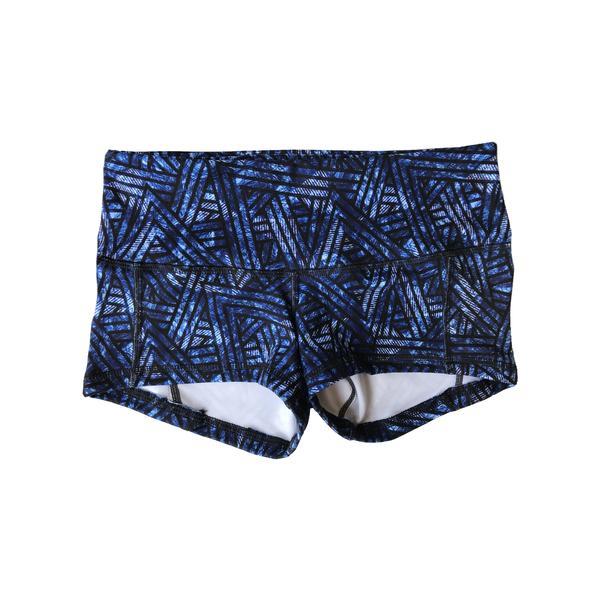 Navy Geo Low Rise Contour Shorts