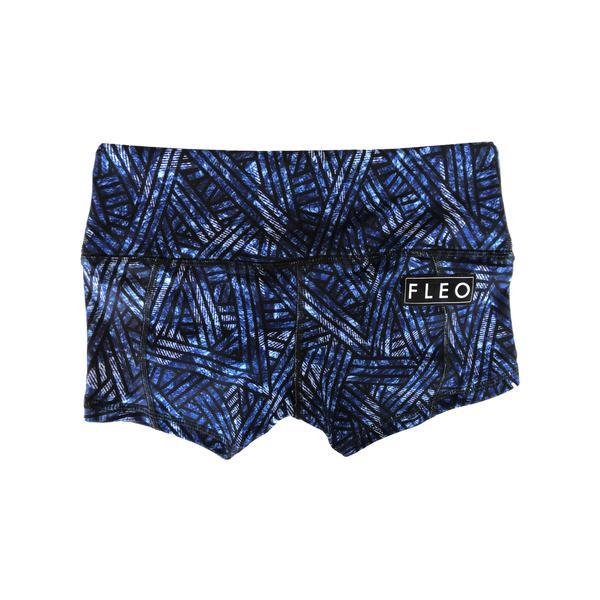 Navy Geo Low Rise Contour Shorts